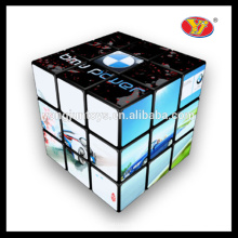 Cubos mágicos plásticos de encargo de la manera al por mayor 3x3x3 con buen quanlity y empaquetado modificado para requisitos particulares del logotipo